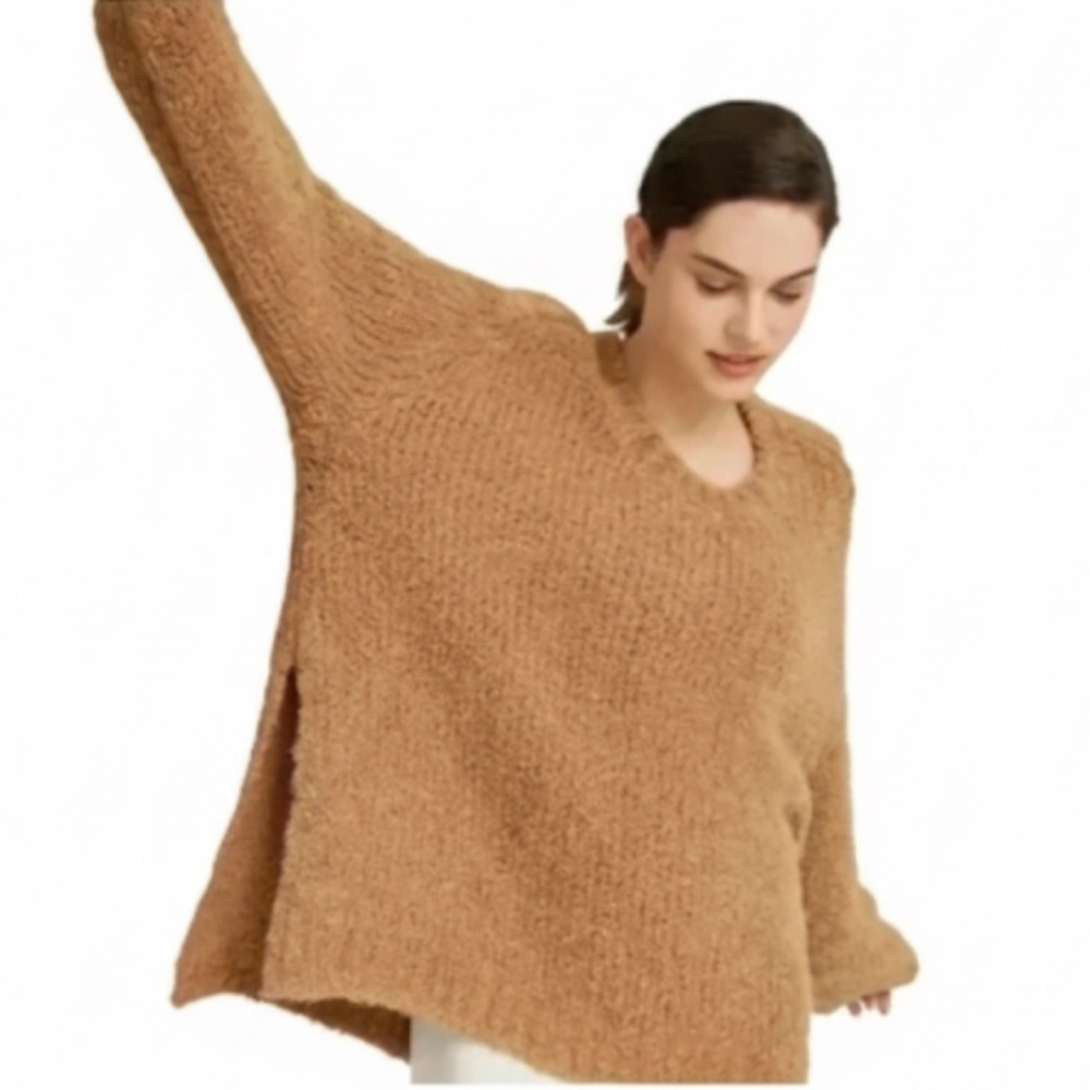 NWT! NAP "Calvera" Oversized Teddy Sweater In Tawny Size Medium